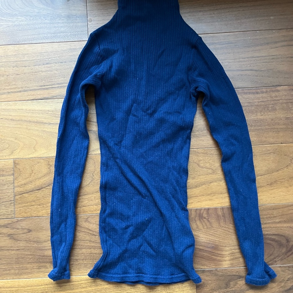 Preowned Club Monaco Cashmere Blend Turtleneck Navy Blue XS
